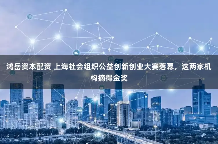 鸿岳资本配资 上海社会组织公益创新创业大赛落幕，这两家机构摘得金奖