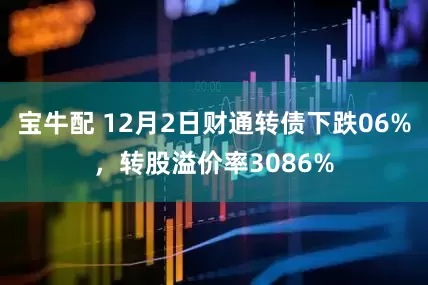 宝牛配 12月2日财通转债下跌06%，转股溢价率3086%